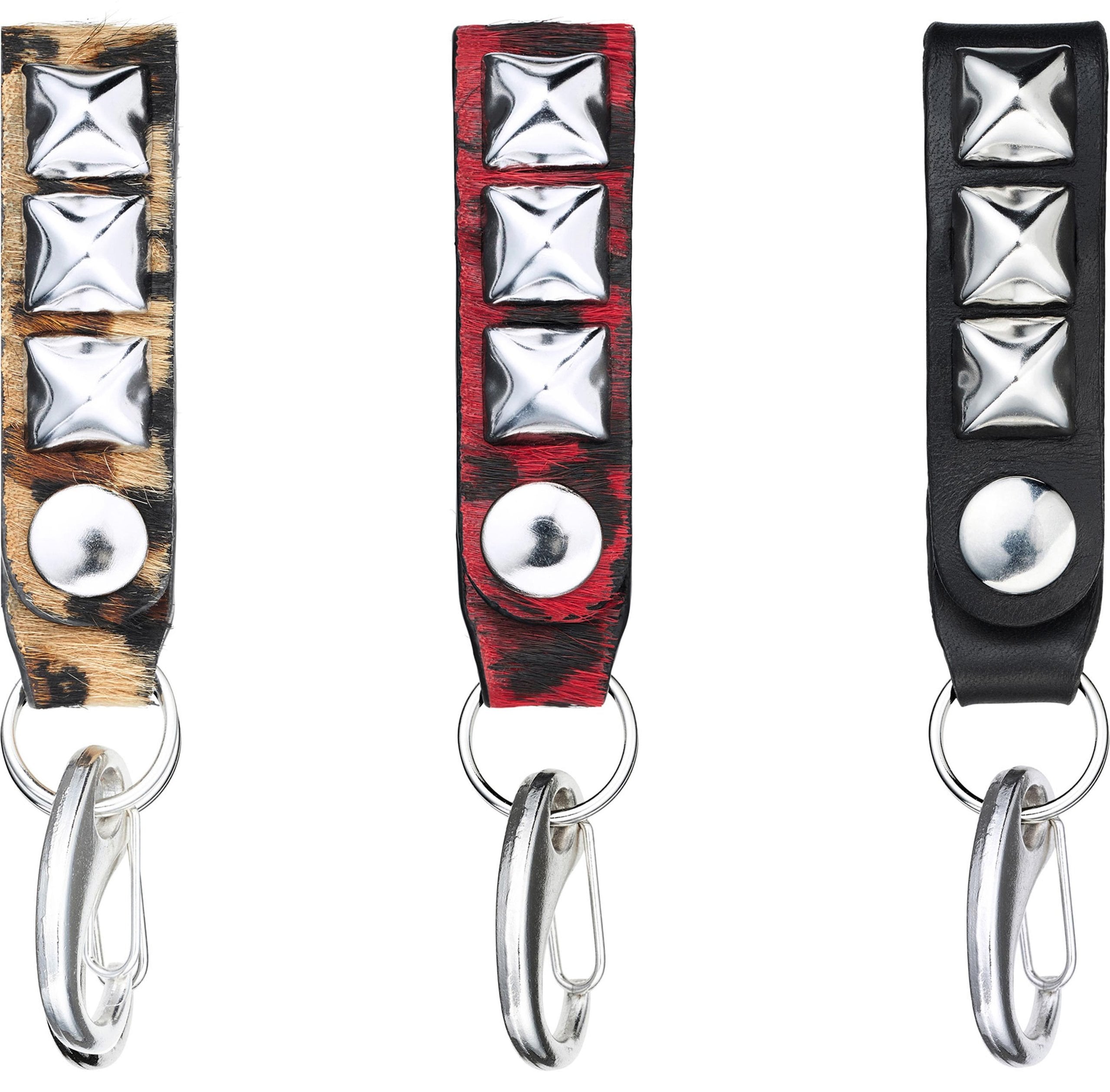 Studded Leather Key Loop